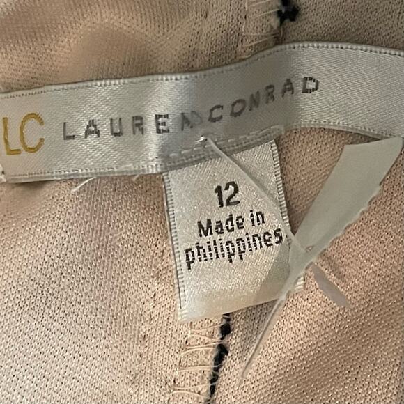 LC Lauren Conrad Black Crocheted Sheer Skirt Party Event Maxi Dress NWT - Picture 6 of 11